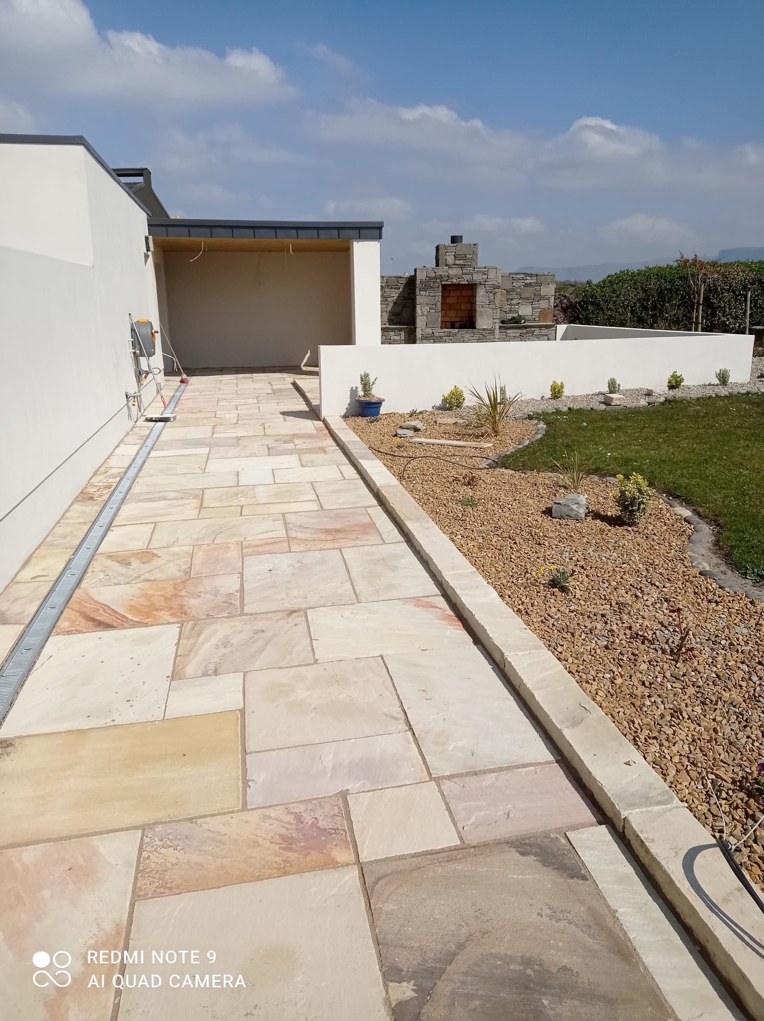 Sandstone patio path