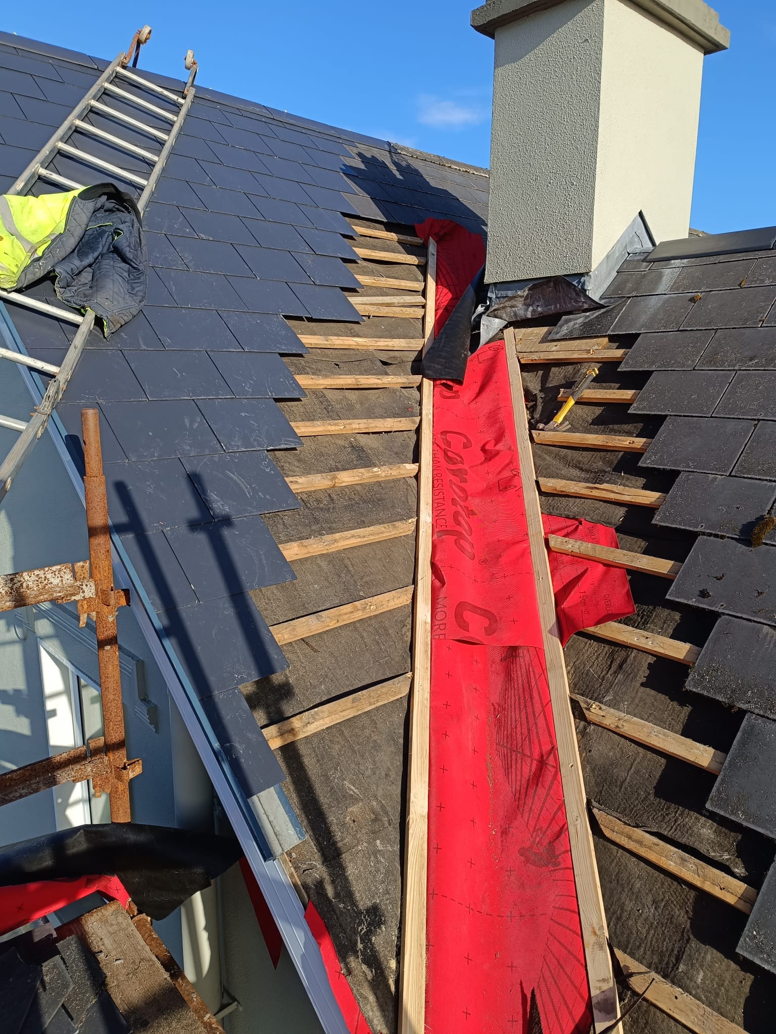 Roof valley installation